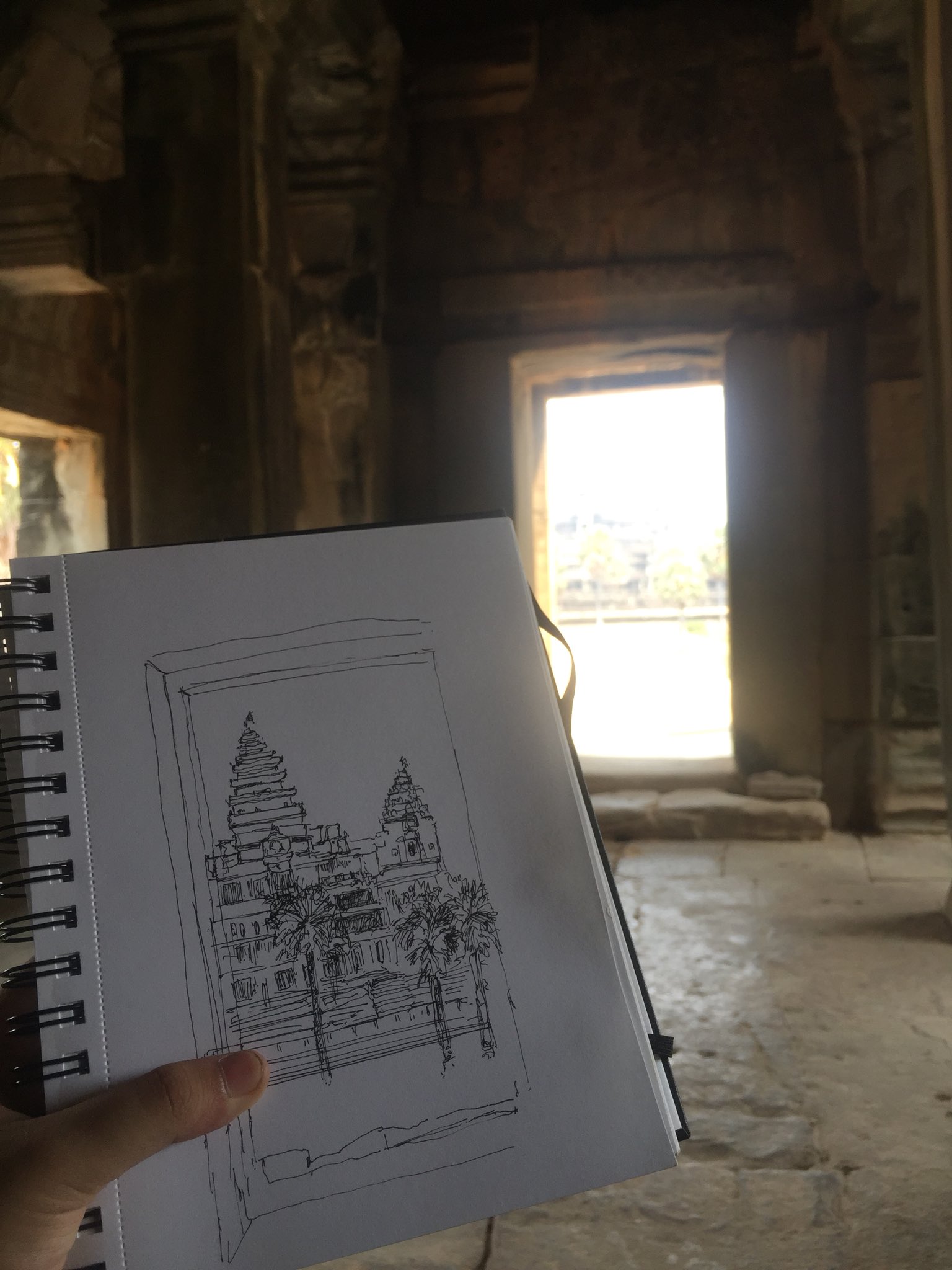 Angkor Wat ancient ruins