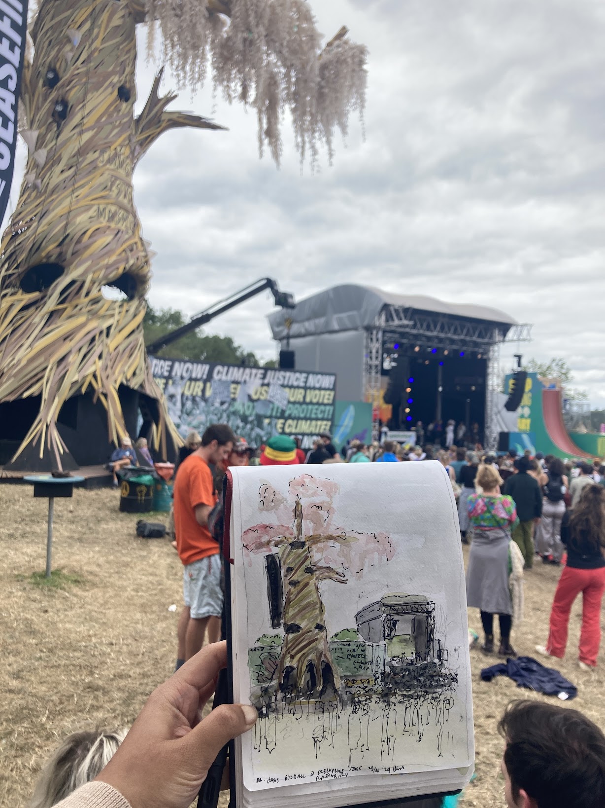 Jane Goodall talk at Glastonbury