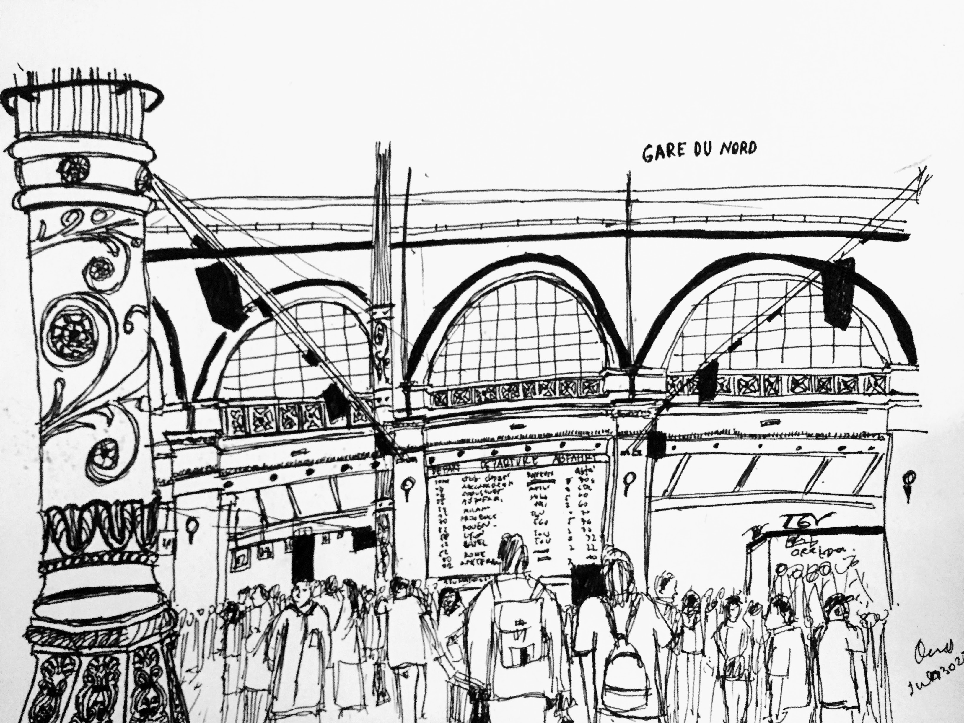 Gare du Nord interior
