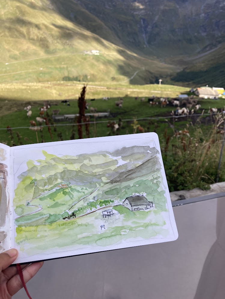 Cow farm of the Alpage de la Peule