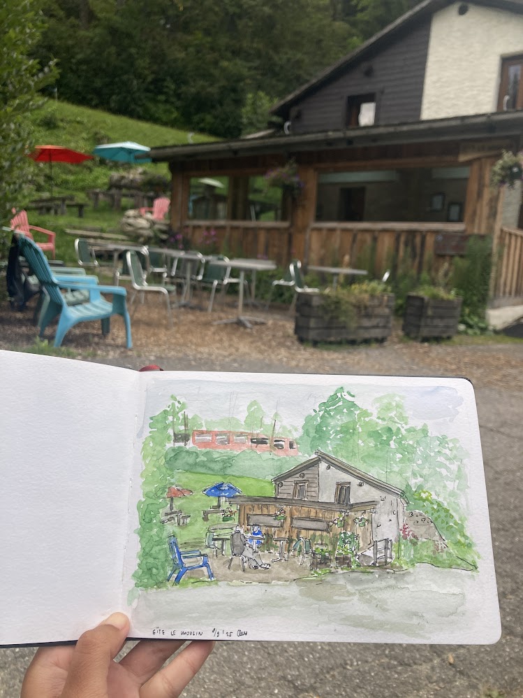 Gite Le Moulin and the Chamonix train